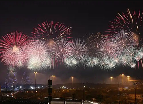 宁强县焰火晚会